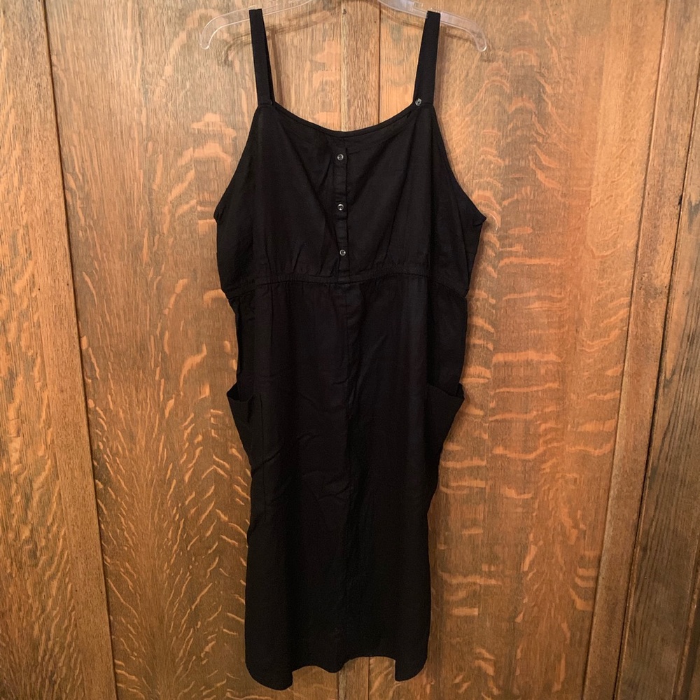 NWOT Old Navy black button maternity dress XL
